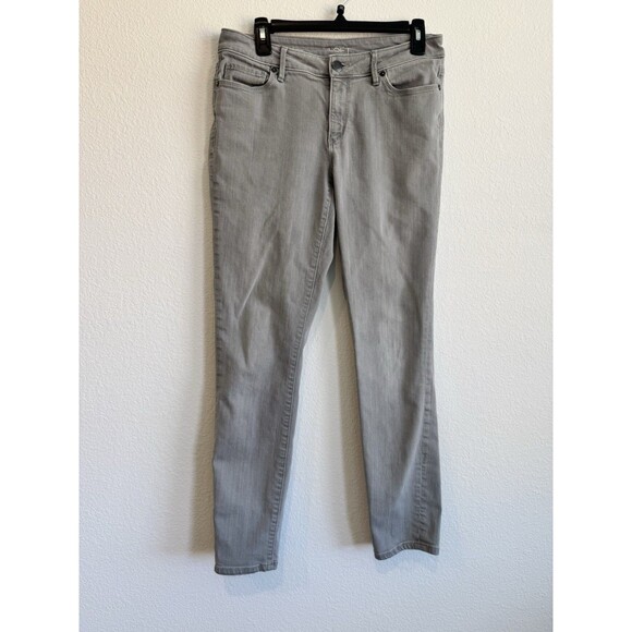 Loft Women's Gray Curvy Skinny Jeans Low Rise Pockets Size 29/8 - Picture 1 of 10
